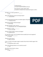 Geology 101 Iclicker Questions