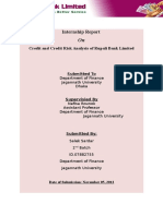 Credit and Credit Risk Analysis of Rupali Bank Limited