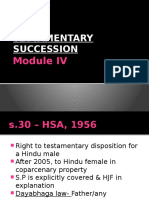 Module IV - Testamentary Succession