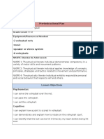 Volleyball Lesson Plan Hs