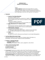 Planning Task 1 Part B Lesson Plans For Learning Segment