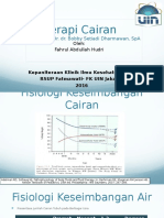 Terapi Cairan: Pembimbing: Dr. Dr. Bobby Setiadi Dharmawan, Spa