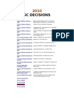 SC Decisions - Guide - 2010