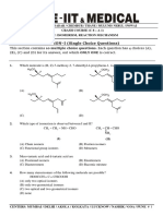 A - 1 (Isomerism, Reaction Mechanism) - Question Paper
