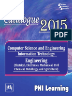 PHI LEARNING Computer Science IT Engineering Electrical Electronics Mechanical Civil Chemical Metallurgy and Agricultural Catalogue 2015 PDF