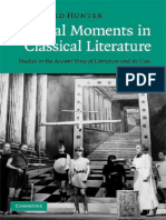 Richard Hunter Critical Moments in Classical Literature Studies in The Ancient View of Literature and Its Uses