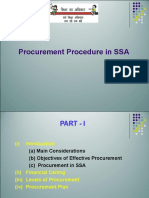 Procurement Procedure in SSA