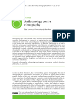 Anthropology Against Ethnography Ingold