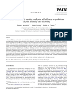 Adult Attachment Anxiety and Pain Self Efficacy As Predictors of Pain Intensity and Disability - 2006 - Pain PDF