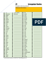 Irregular Verbs TEST YOURSELF! PDF