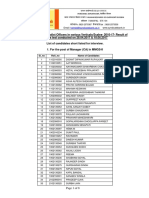 Exam Results Syndicate Bank Specialist Officer Manager CA Law in MMGS II Technical Officer Civil Electrical in JMGS I in Various Verticals Scales 2016 17