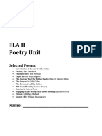 Poetry Packet ELA II