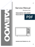 Microondas Daewoo Kog-261m 262m 281m 282m