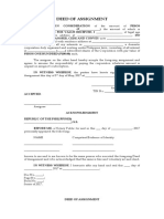 Deed of Assignment Forms