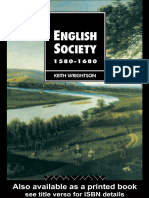 English Society 1580-1680