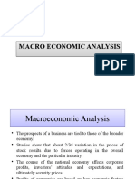 Macro Economic Analysis Macro Economic Analysis