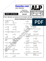 Inverse Trigonometric Functions (ITF) JEE Main and Advanced (IIT-JEE)