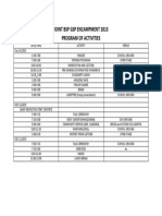 BSP GSP Encampment Matrix