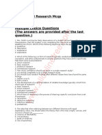 Educational Research MCQS PDF