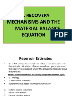 Introduction To Material Balance Equation-Reserve Estimates