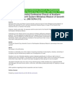 Seventh Day Adventist Conference Church of Southern Philippines vs. North Eastern Mindanao Mission of Seventh Day Adventist, Inc. (496 SCRA 215)