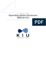 Operating Airline Disclosure - DEI2!9!127