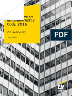 Ey The Insolvency and Bankruptcy Code 2016 An Overview PDF