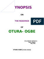 Otura Ogbe Otura Oriko Otura Orire 16 Ese Ifa