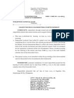 Republic of The Philippines Regional Trial Court 9 Judicial Region Branch 19 Pagadian City