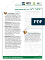 The Benefits of Parks and Recreation FACT SHEET