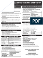 Critical Log Review Checklist For Security Incidents PDF