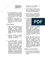 The Anti-Money Laundering Act (R.A. No. 9160, As Amended by R.A. No. 9194, R.A. No. 10167 and R.A. No. 10365) Policy of The Law