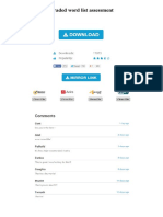 Graded Word List Assessment