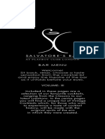 Salvatores Bar at Playboy Club London - Bar Menu, Vol. 3 (13 PP.)