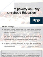 Effects of Poverty On Early Childhood Education