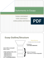 Thesis Statements in Essays