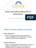 Direct and Indirect Measures