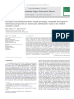 Environmental Impact Assessment Review: Björn Nykvist, Måns Nilsson