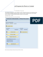 SAP Mass Upload Program For Photo To Content Server