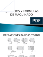 Ejercicios y Formulas de Maquinado