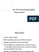 Preparing For The Prescribing Safety Assessment