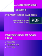 Criminal Prep of Case Files