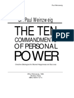 Paul Alan Weinzweig - Ten Commandments of Personal Power: Creative Strategies For Shared Happiness and Success