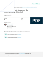 A Tool For Analysis of Costs On The Manufacturing of The Hull