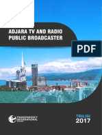 Assessment of Performance of Adjara TV and Radio of Public Broadcaster