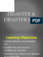 Disaster and Disaster Risk