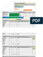 Monthly Projects Status Report: Project Roadmap