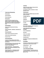 Pharmacology Handout