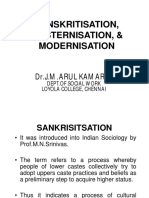 Sanskritisation Westernisation and Modernization