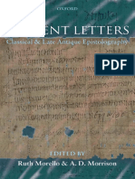 Ruth Morello & A. D. Morrison (Ed.), Ancient Letters. Classical and Late Antique Epistolography PDF